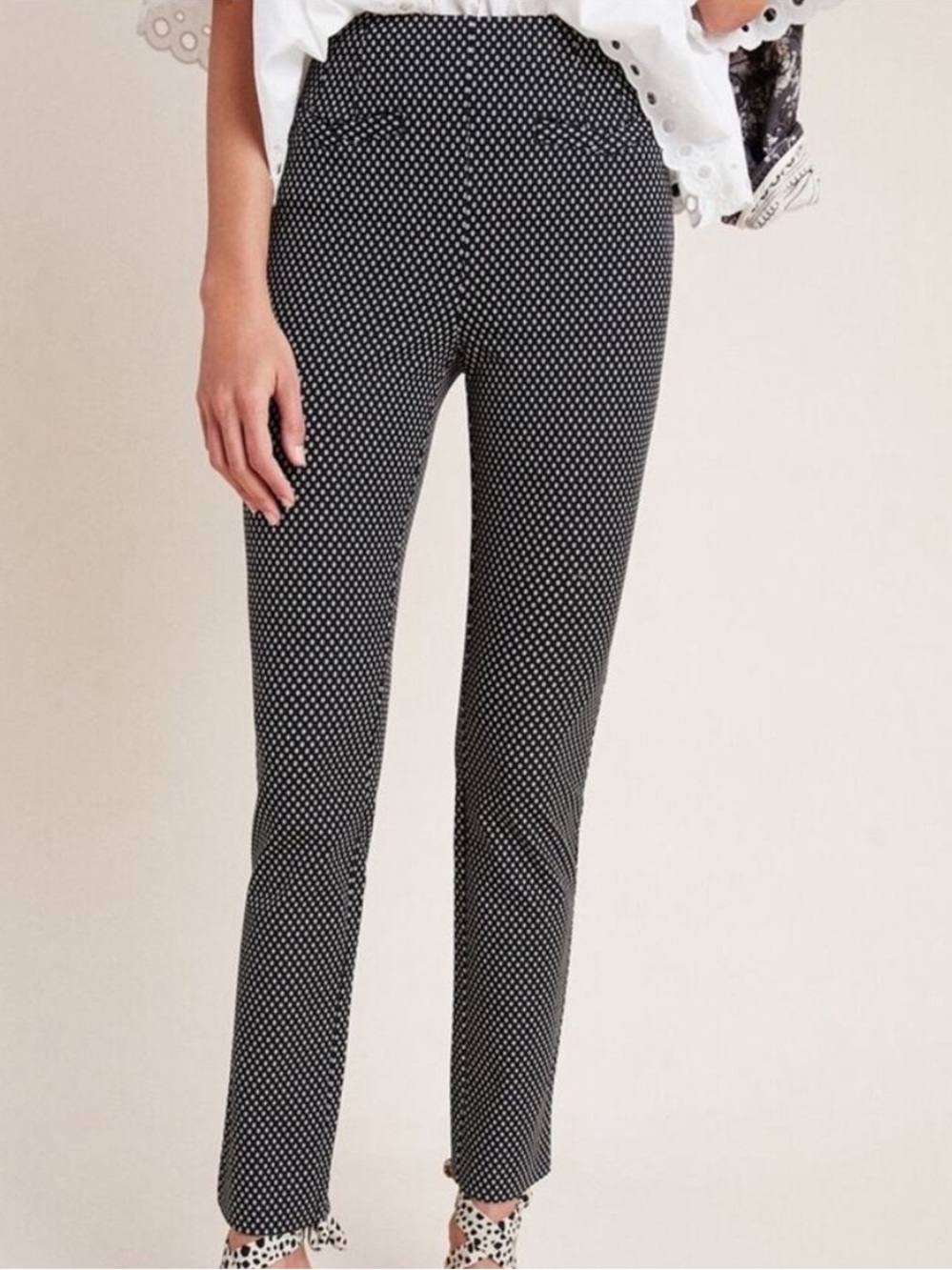 Anthropologie The Essential Slim Bundle of Two Straight-Leg Stretch Pants Sz 4